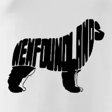 Novofundlandský pes - nápis v tele Novofundlandský pes - nápis v tele