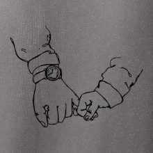 Otec a syn ruky obrys