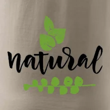 Natural - nápis v listoch