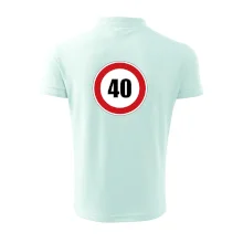 Dopravná značka - obmedzenie rýchlosti 40