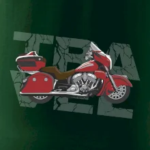 Cestovná motorka Amerika červená