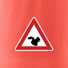 Dopravná značka - Pozor veverička