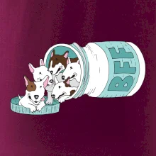 Bullterrier Friends Forever zelené (Pecka design)