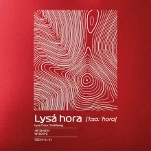 Lysá hora - vrstevnice v obdĺžniku