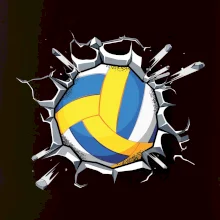 Volejbal lopta v triku Volejbal lopta v triku