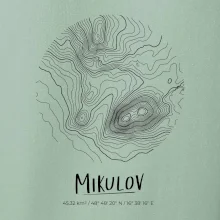 Mikulov - vrstevnice v kruhu