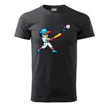 Baseballový hráč pixel art