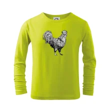 Kohút kreslený čiernobiely