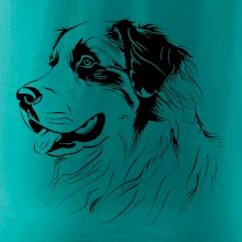 Bernský salašnícky pes čierna kresba