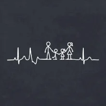 EKG rodina a dievča a chlapec