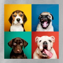 Psi šteňatá koláž