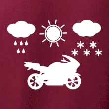 Motorkář za každého počasí - silnice