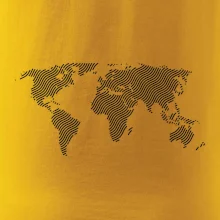 Mapa sveta odtlačok