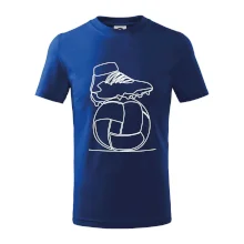 Futbalová lopta kopačka jedným ťahom Futbalová lopta kopačka jedným ťahom