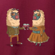 Alpaky s vínom pár