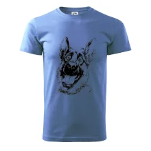 Čiernobiela karikatúra Nemecký ovčiak