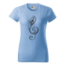 Husľový kľúč kvety