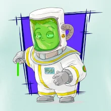 Vesmírny vojak tmavo modrý Vesmírny vojak tmavo modrý