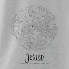 Ještěd - vrstevnice v kruhu