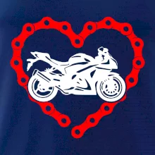Moto srdce reťaz - cestná