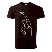 Preťahujúca sa žena jedným ťahom