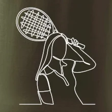 Tenistka jedným ťahom