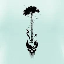 Gitara strom a lebka Gitara strom a lebka