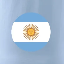 Argentína vlajka guľatá