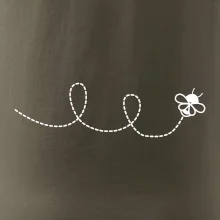 Dráha letu včely - slučka