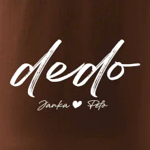 Dedo - tričko menami detí písacie písmo