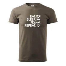 Eat sleep fly repeat