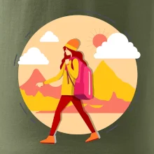 Farebný párový motív na hory