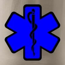 Rescue - Hviezda na prsníku + nápis na chrbte Rescue - Hviezda na prsníku + nápis na chrbte