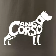 Cane corso nápis v tele