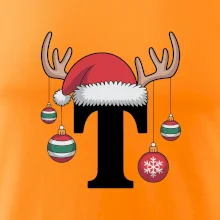 Vianočné rodinné tričká - písmeno a čiapka