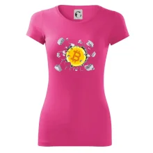 Bitcoin v tričku Bitcoin v tričku