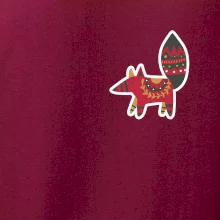 Folklór na prsníku líška