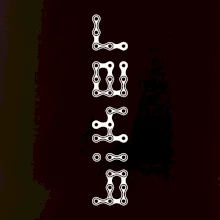 Biker nápis na výšku reťaz