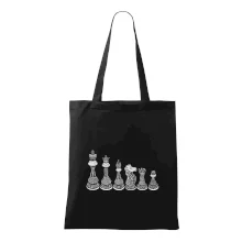 Šachové figúrky v rade - kreslené