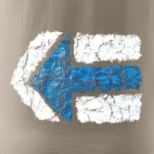 Párová turistická značka modrá