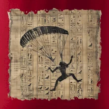 Egyptské hieroglyfy paraglide