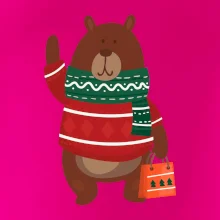 Medveď s darčekom