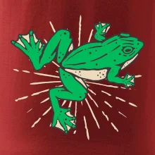 Žaba zelená kreslená