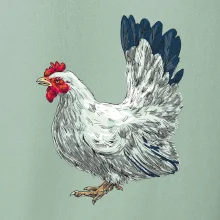 Sliepka kreslená biela Sliepka kreslená biela