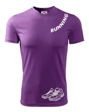 Running nápis šikmo