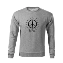 Peace symbol čiernobiely