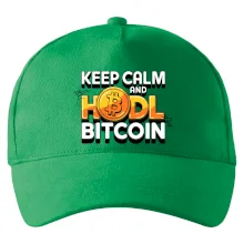 3D nápis Keep Calm and HODL Bitcoin