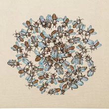 Včelia rodinka kruh (Pecka Design)