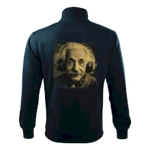 Albert Einstein so slúchadlami Albert Einstein so slúchadlami