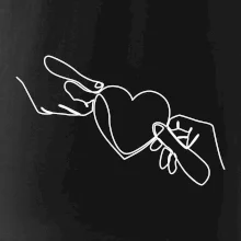 Dve ruky a srdce jedným ťahom